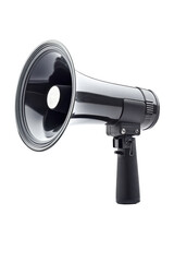 Isolated Black Handheld Megaphone