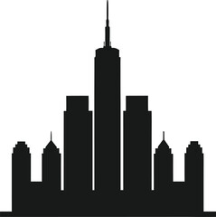 City building silhouette