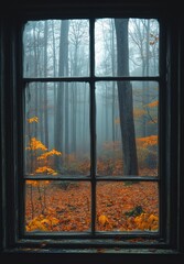 forest in the fog