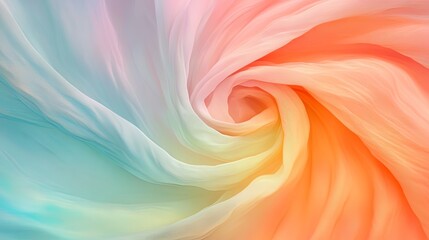 Obraz premium Colorful psychedelic tie-dye swirl patterns, soft swirling pastel colors in gentle motion, vibrant abstract fluid design with dreamy hues, retro aesthetics, boho abstract art, trippy visual patterns