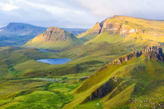 The Quiraing, Isle of Skye, Inner Hebrides, Scottish Highlands, Scotland, UK
