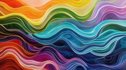 Fototapeta premium colorful abstract wave pattern background
