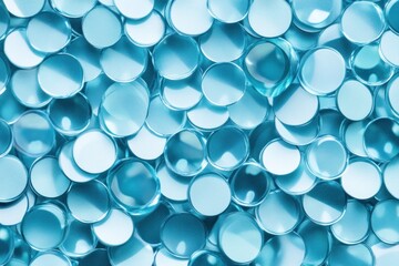 Abstract Blue Circles Background Texture Image