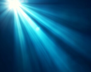 Obraz premium Bright Light Rays on Dark Background