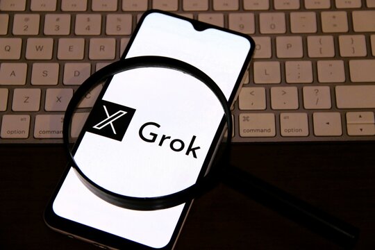 Grok - Chatbot conversacional de intelig&ecirc;ncia artificial generativa desenvolvido pela xAI, baseado em modelos de linguagem de grande escala (LLMs). 