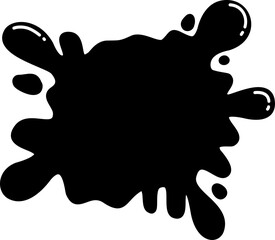 Hand drawn splash slime bubbles drops frame banner border background 