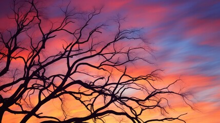 Obraz premium vibrant tree print