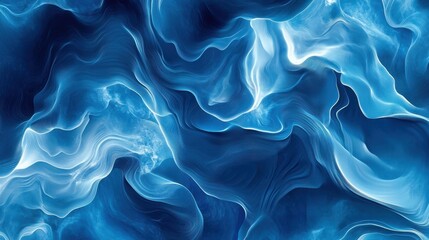 Fototapeta premium abstract blue swirling wave pattern