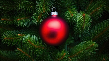 Fototapeta premium pine red ornament background