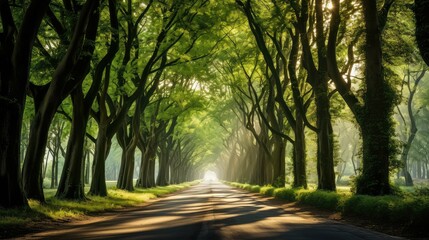 Obraz premium sunlight trees background