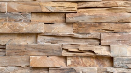Natural wooden wall texture showcasing various shades and patterns for interior and exterior design applications