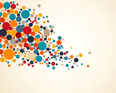 Colorful circles abstract background
