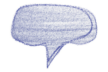 Separate purple speech bubble on transparent background