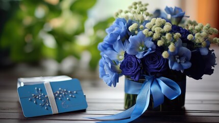 design birthday gift blue