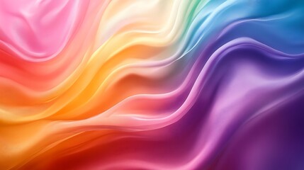 Colorful flowing fabric, abstract background, vibrant colors