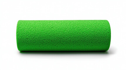 Foam roller in vibrant green color, ideal for fitness and recovery exercises