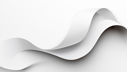 Obraz premium Abstract White Wave Background Design Image