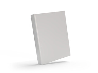 3D Realistic open hard cover book or magazine with blank page mockup isolated on background. Blank template for presentation a publication, notebook, catalogs, magazines, diary, journal, booklet