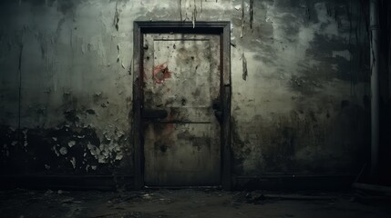 asylum scary door