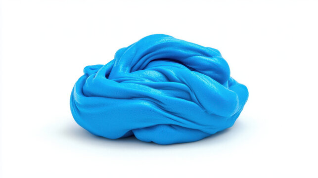 Soft textured therapy putty in vibrant blue color, ideal for stress relief