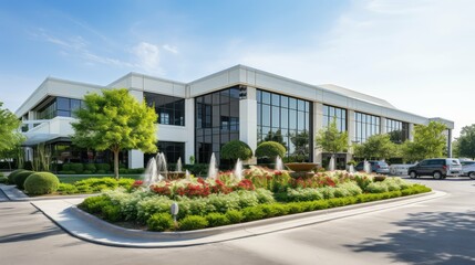 landscaping medical office building exterior