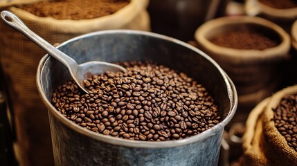 A fair trade coffee producer working with local farmers to ensure ethical sourcing.