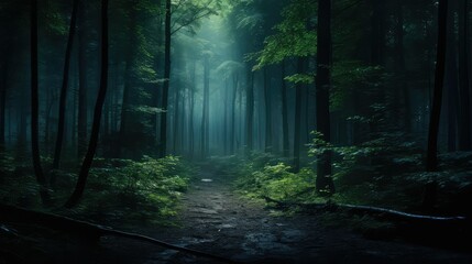 Naklejka premium sunlight dark blue green