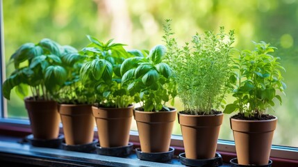 mint herb plants