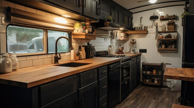 rustic rv kitchen