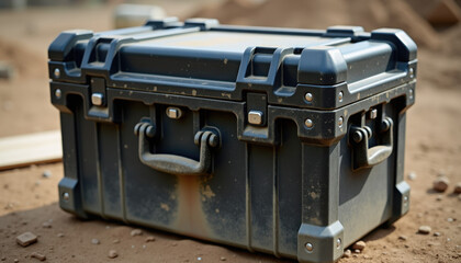 Weathered Gray Hard Case Dirty and Used