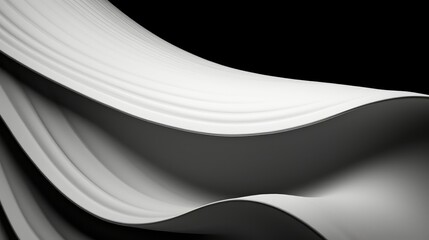 curves black and white shapes