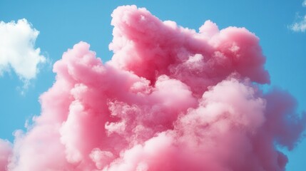 Fototapeta premium Cotton Candy Clouds. Sugary Sweet Pink Dreams in the Sky