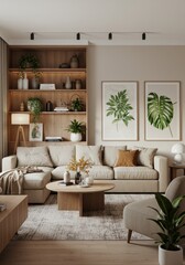 Modern Serenity: A Cozy and Stylish Living Room