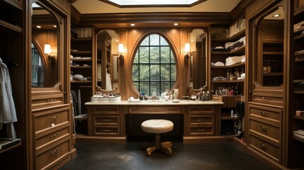 clocustom wood closet