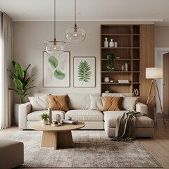 Modern Serenity: A Cozy and Stylish Living Room