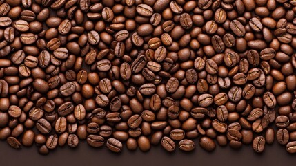 Fototapeta premium Roasted Coffee Beans Background Texture Image