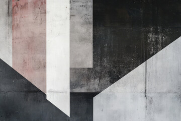 A minimalist brutalist background featuring rough, grungy textures, muted color schemes, and abstract geometric shapes that convey a sense of stark, urban elegance