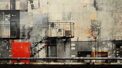 glass collage texture