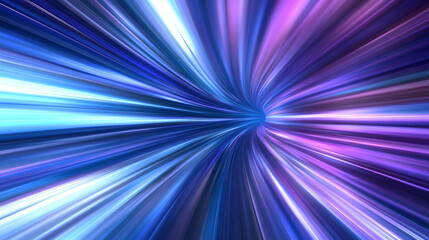 Fototapeta premium Abstract Speed Light Tunnel Rays Background Futuristic Design