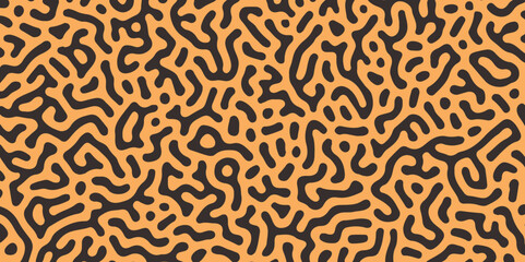 Abstract Turing pattern background. paper, texture, unique, Turing, pattern, organic, wrapping, Colorful, stipple, dots, line. Reaction diffusion. chaotic motion. Hand drawn. Seamless, business, arts.