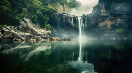 Fototapeta premium mist water mirror