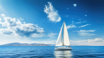 Obraz premium sea white and blue background
