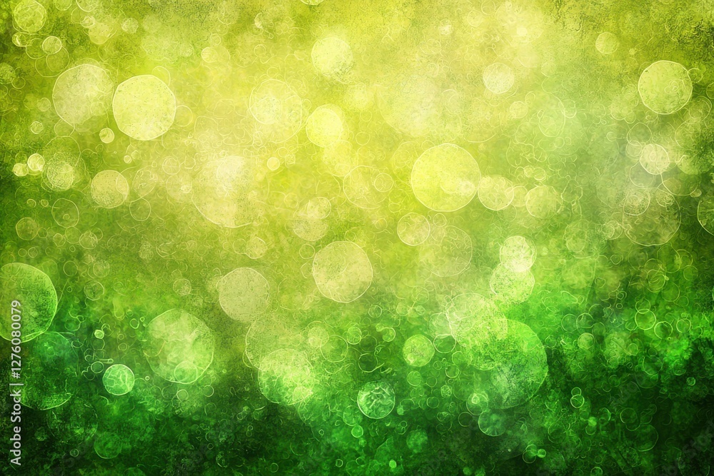 Canvas Prints gentle green bokeh background with soft textures and light effects