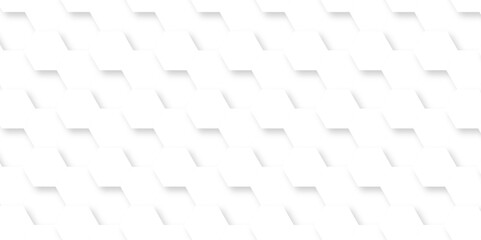 Abstract white background with hexagons. Abstract hexagon polygonal pattern background vector. seamless bright white abstract honeycomb background.	
