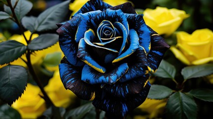 black blue and yellow stripe background