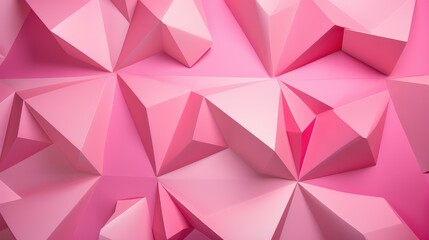 Obraz premium design pink geometric