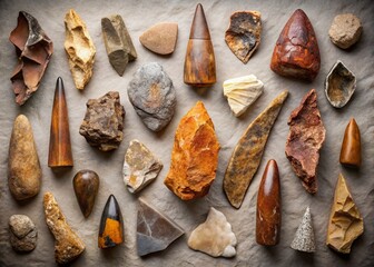 Ancient Stone Tools: High-Resolution Neutral-Toned Collection