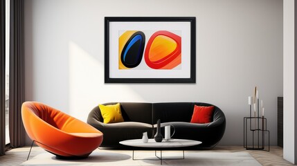 finish oval wood frame