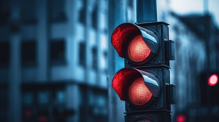 safety red and blue light