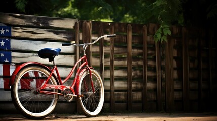 vintage red white  blue